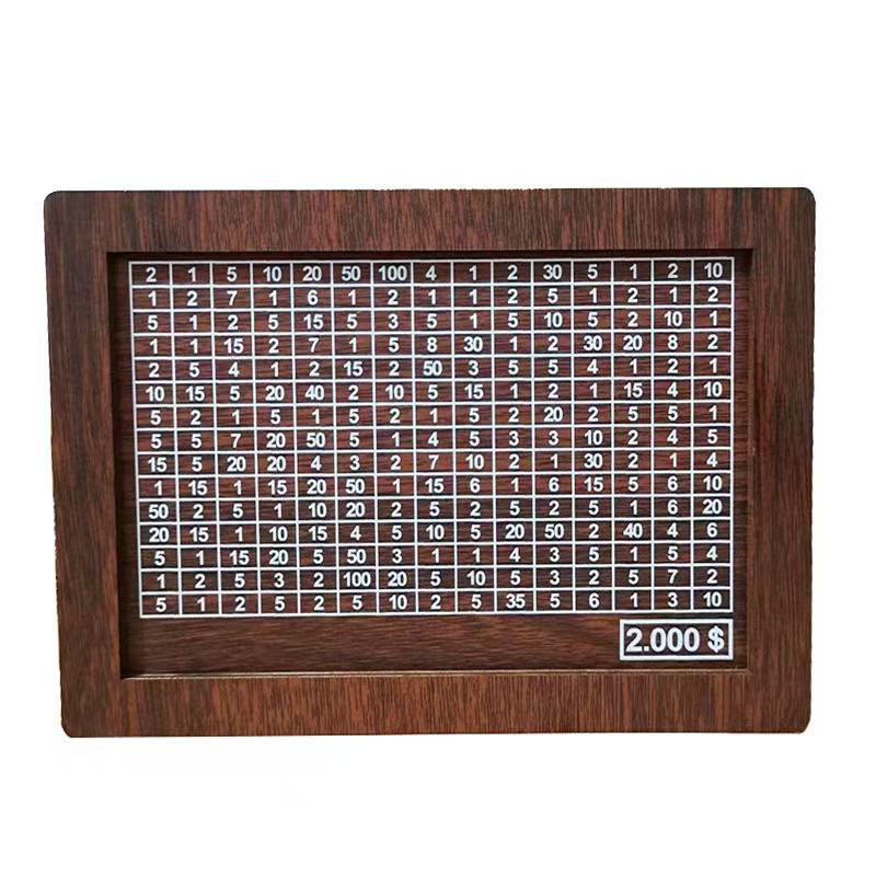 Wooden Money Saving Box with Counter ?¡ìC 1 Count Coin Bank with Pen, Piggy Bank for Adults & Kids, Money Jar Gift for Friends