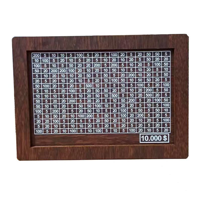 Wooden Money Saving Box with Counter ?¡ìC 1 Count Coin Bank with Pen, Piggy Bank for Adults & Kids, Money Jar Gift for Friends