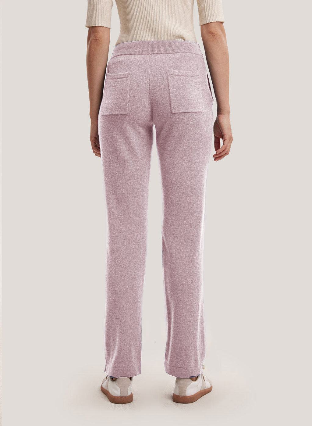 High Rise Cashmere-Wool Pants