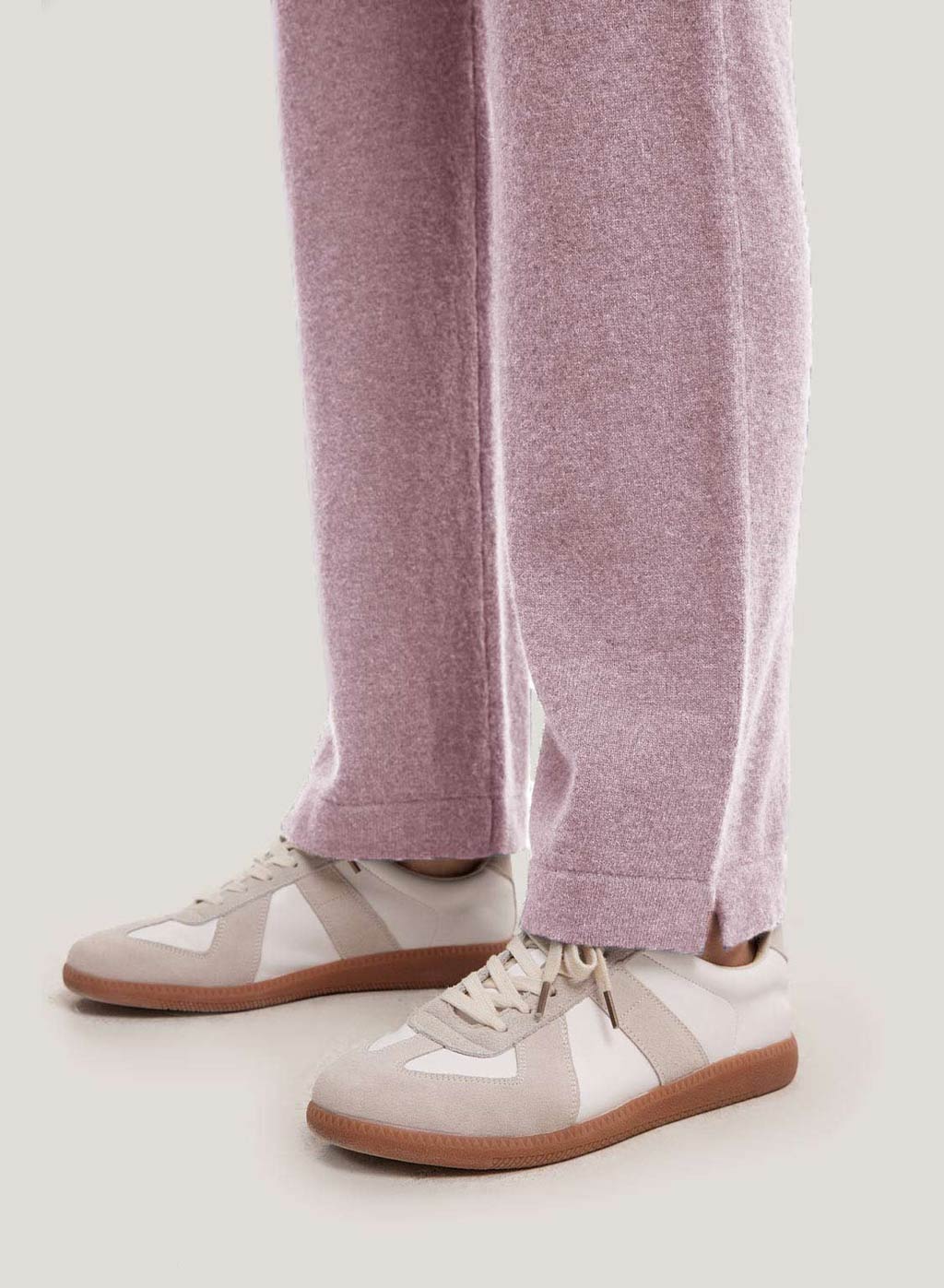 High Rise Cashmere-Wool Pants