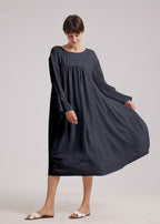 Flowy Pleated Midi Dress