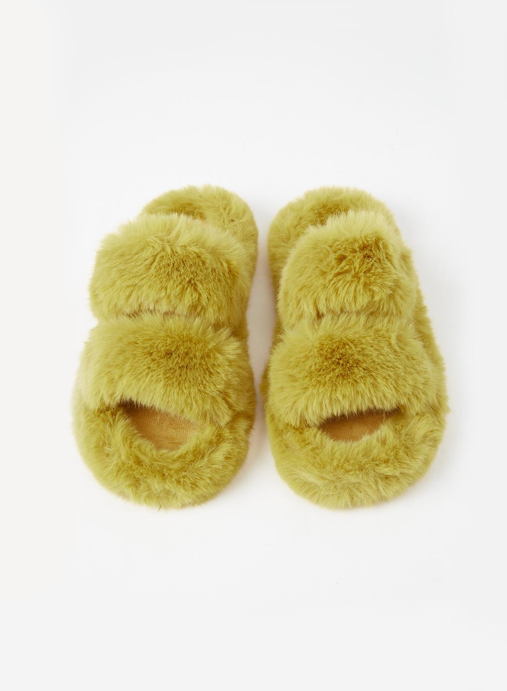 Fluffy Open-Toe Slippers