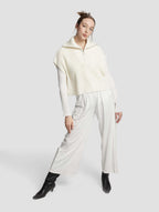 Half Batwing-sleeved Sweater