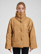 NAP Buttoned Faux Leather Jacket