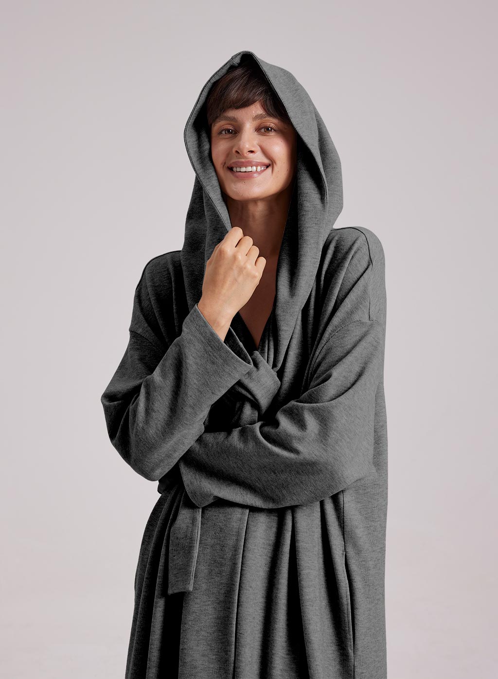NAP Hooded Scarf Sweatshirt Dress