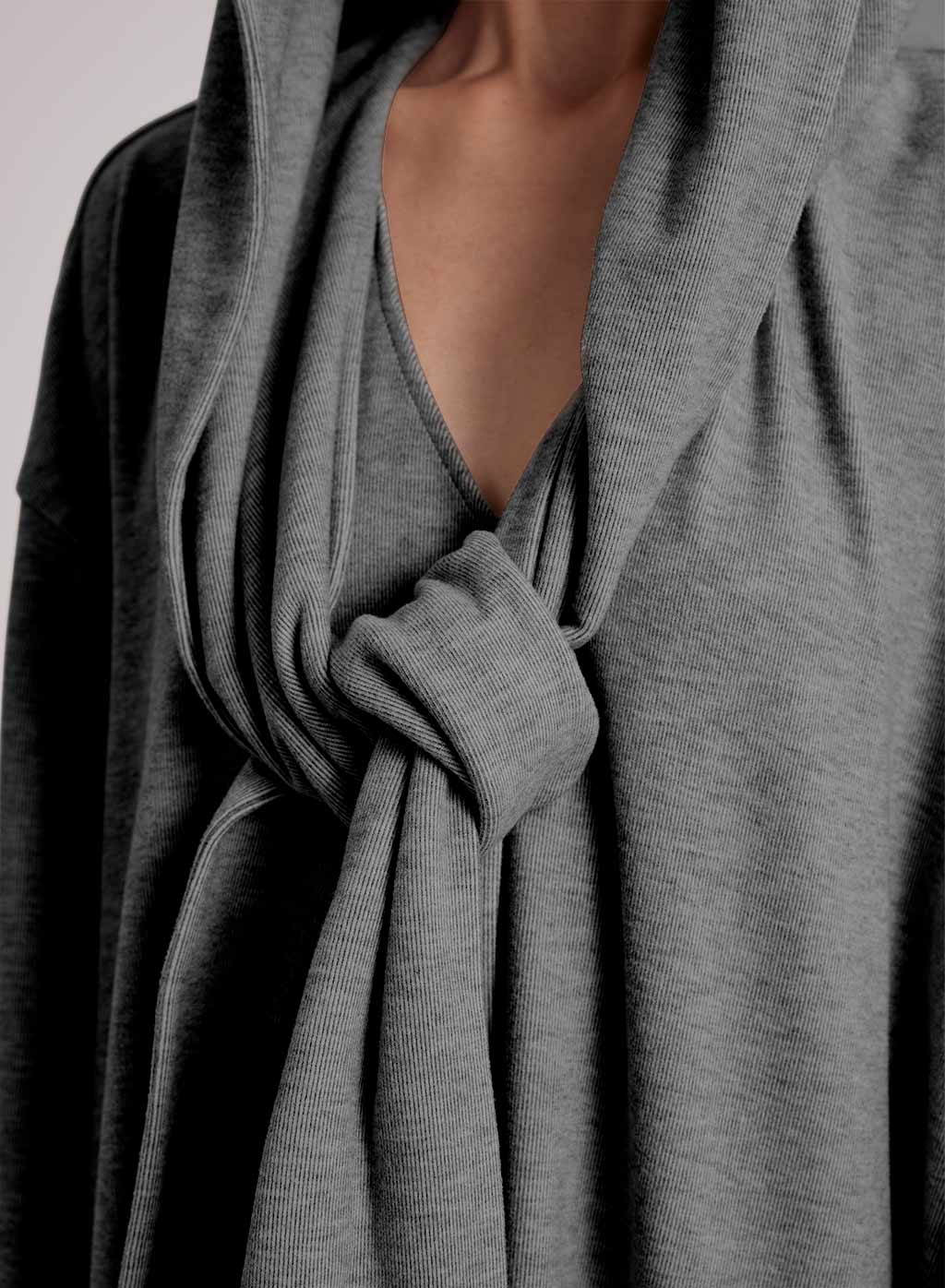 NAP Hooded Scarf Sweatshirt Dress