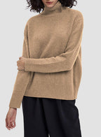 Roll Neck Camel Hair Sweater
