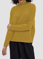 Roll Neck Camel Hair Sweater