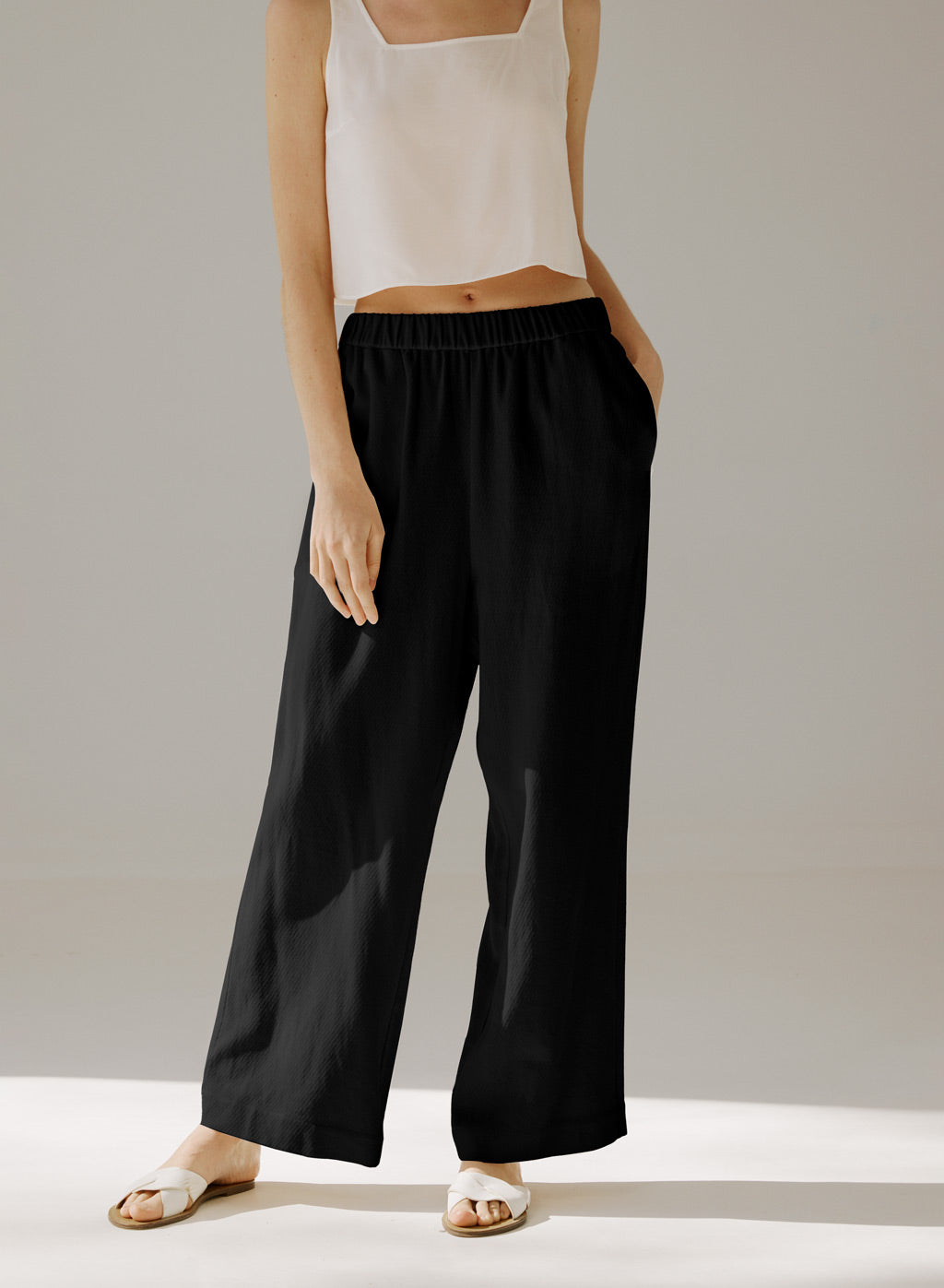 Linen Wide Leg Pants