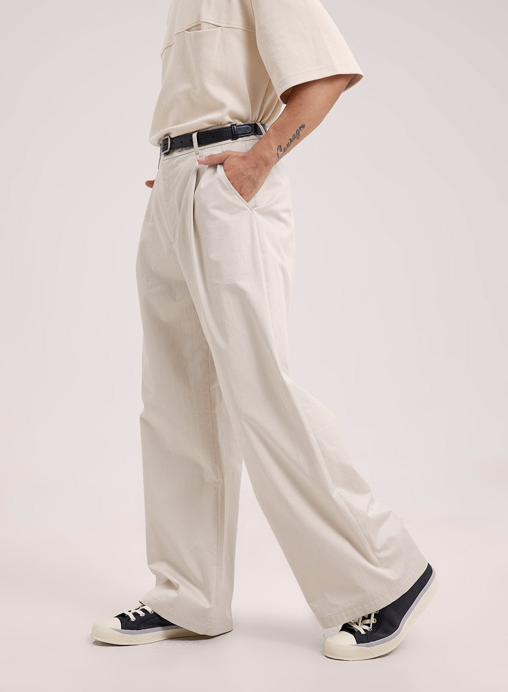 Loose Fit Cotton Pants