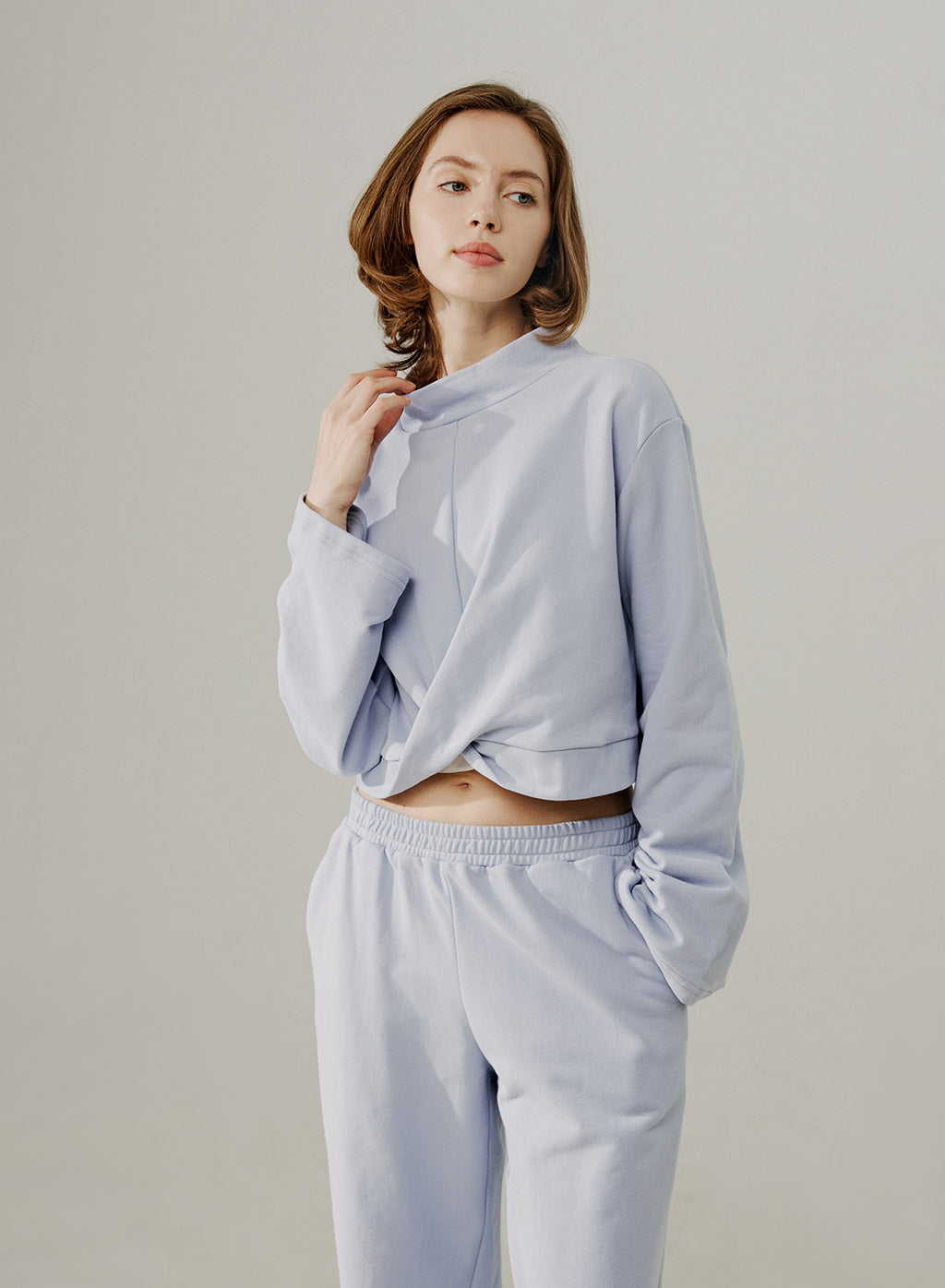 NAP Mock Neck Crop Top