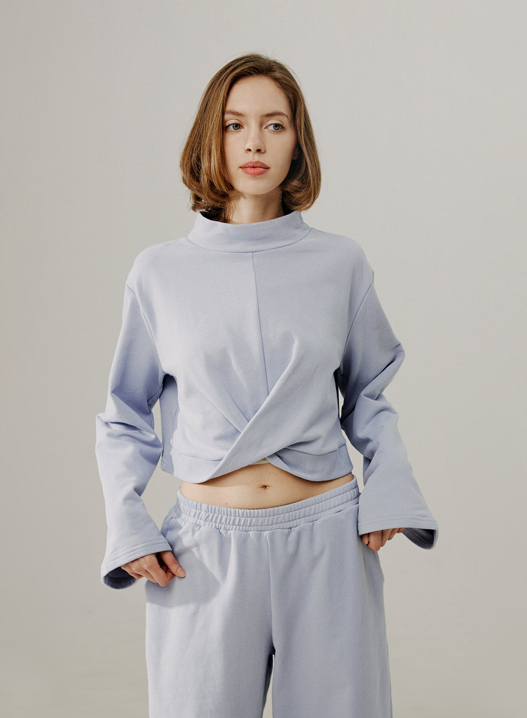 NAP Mock Neck Crop Top