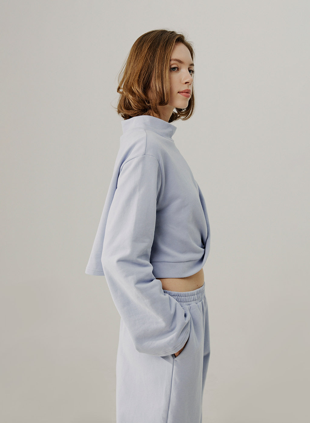 NAP Mock Neck Crop Top