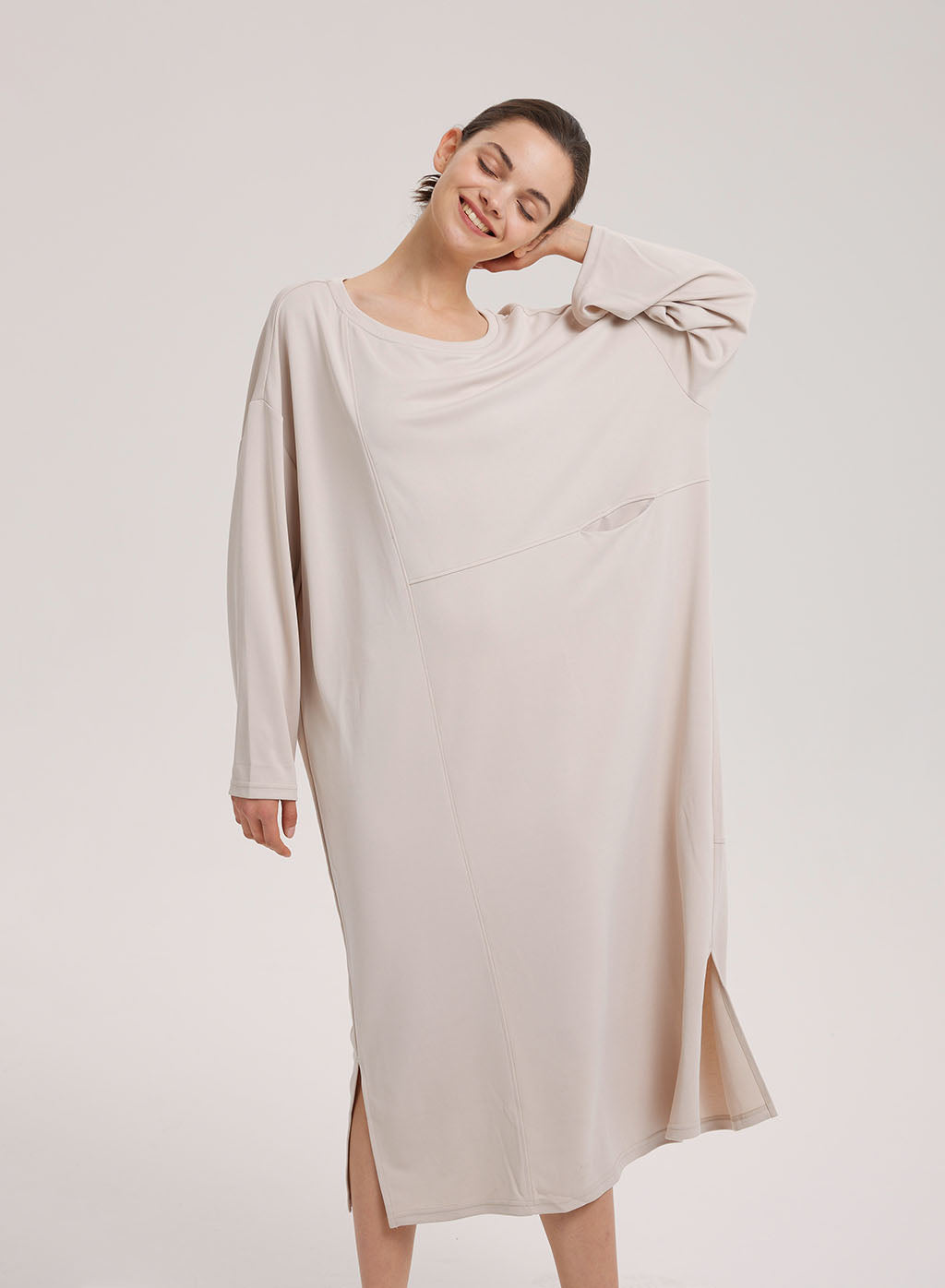 Modal Pocket Midi Dress