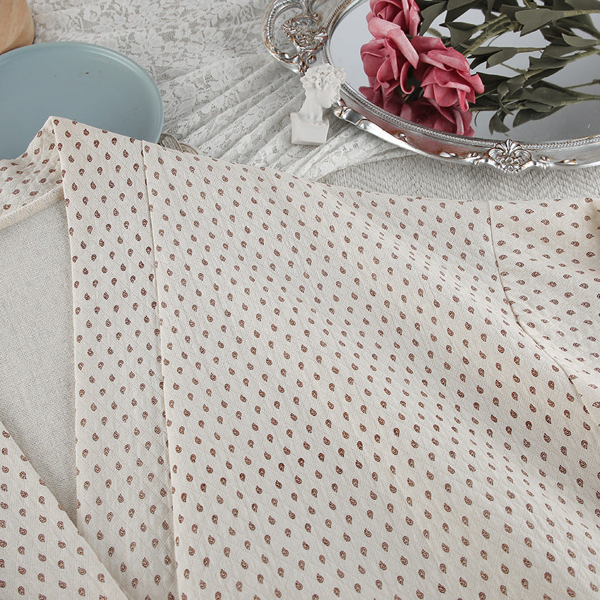 Printed breathable nightgown bath