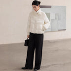 Cashmere stand-up collar winter coat