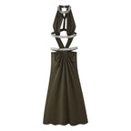 Hollow temperament slim fit sexy dress