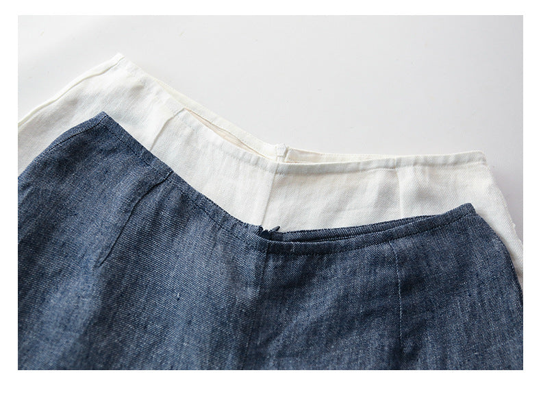 High-end linen slacks