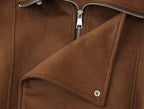 Casual brown loose jacket
