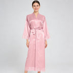 Satin imitation silk stretch dress