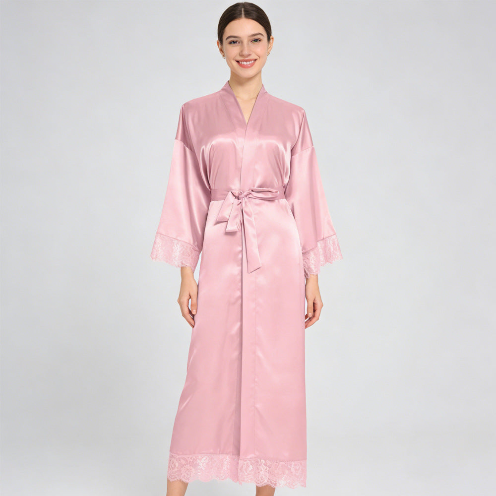 Satin imitation silk stretch dress