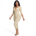 Double-layer fabric strengthens abdomen and hips, corset woman