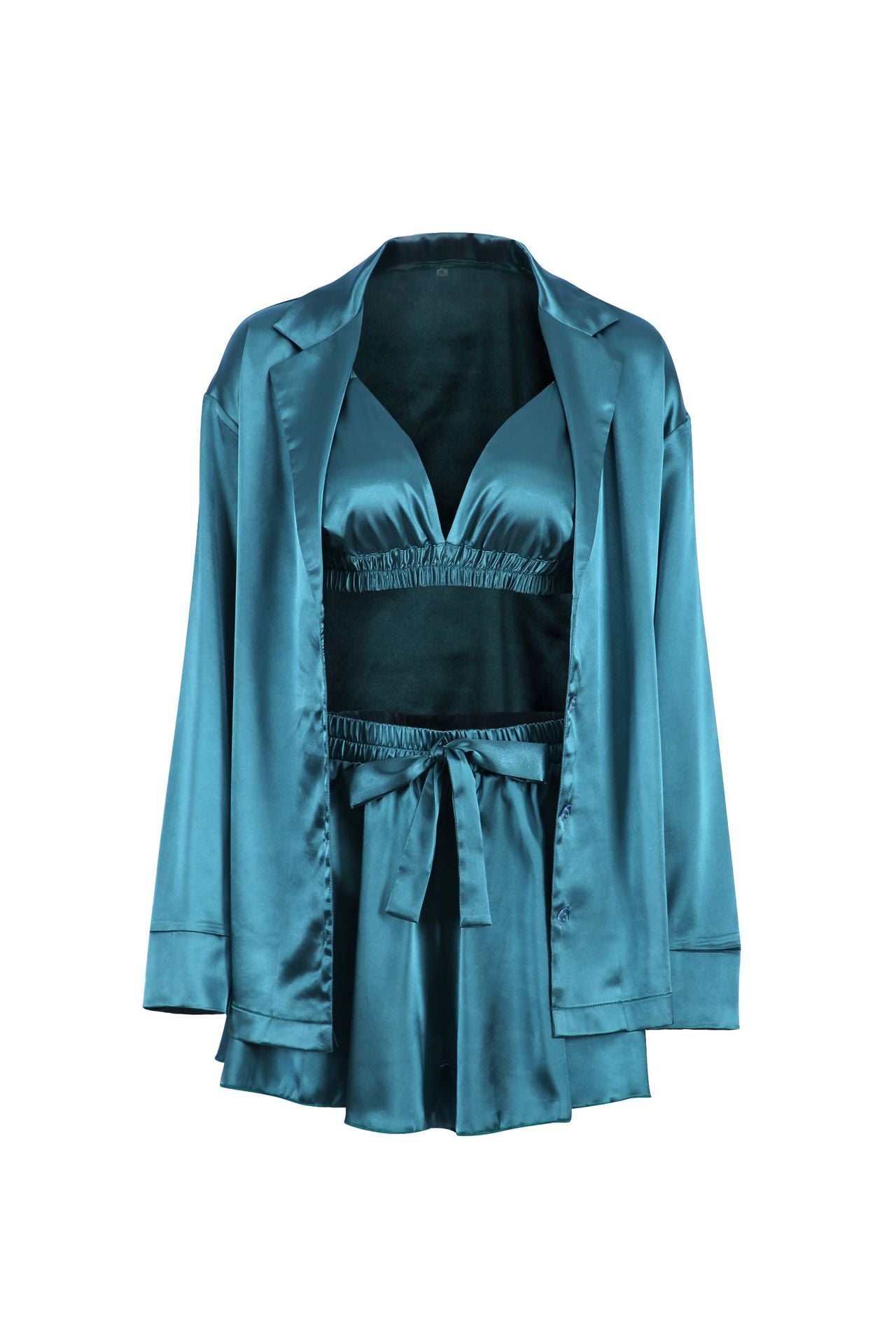 Silk long-sleeved bathrobe loungewear