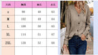 Knitted button long-sleeved T-shirt