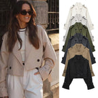 Long Sleeve Rough Windbreaker Jacket