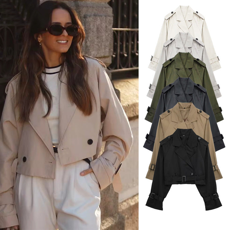 Long Sleeve Rough Windbreaker Jacket
