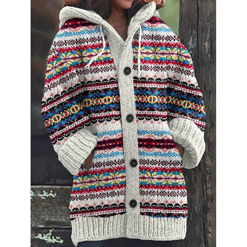 Halloween Animal 3D Printed Casual Hooded Cloak Jacket