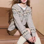 Wool sweater Fair Island cardigan jacket