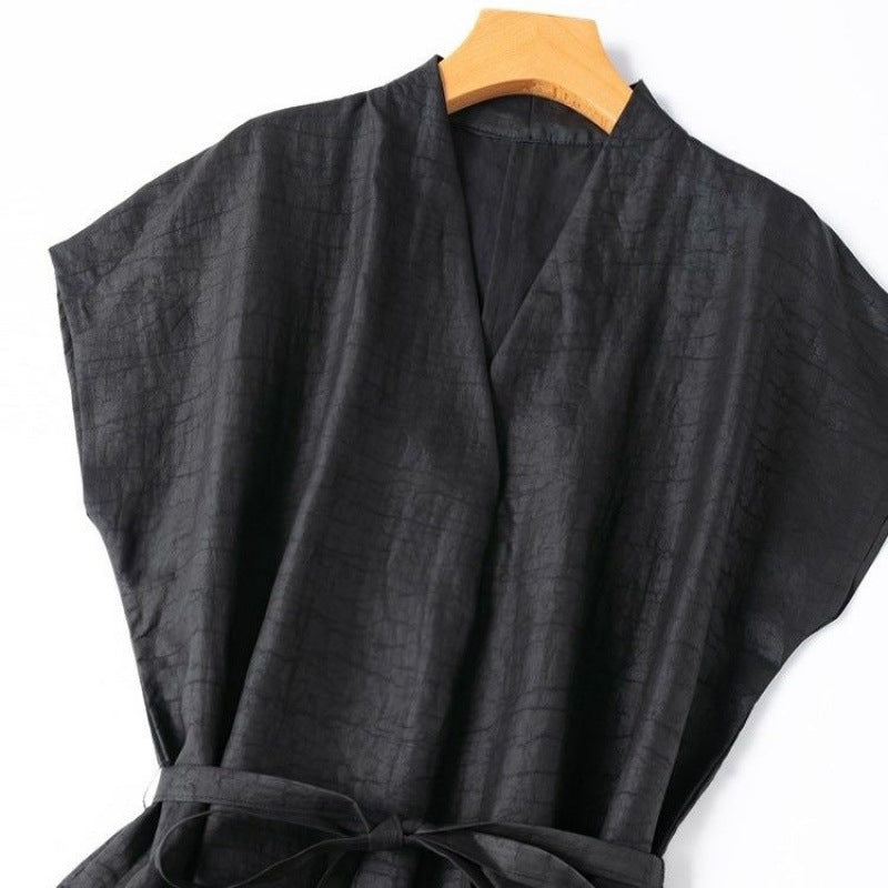 Tortoise pattern fragrant cloud yarn waist silk mulberry silk medium and long skirt