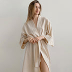 Printed breathable nightgown bath