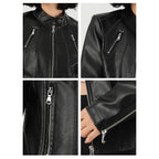 Stand-up collar slim-fit jacket