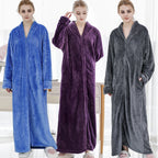 Thickened and extra long flannel pajamas, pineapple plaid pajamas