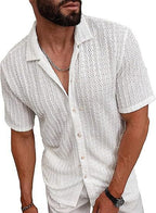 Knitted Hollow Casual Shirt