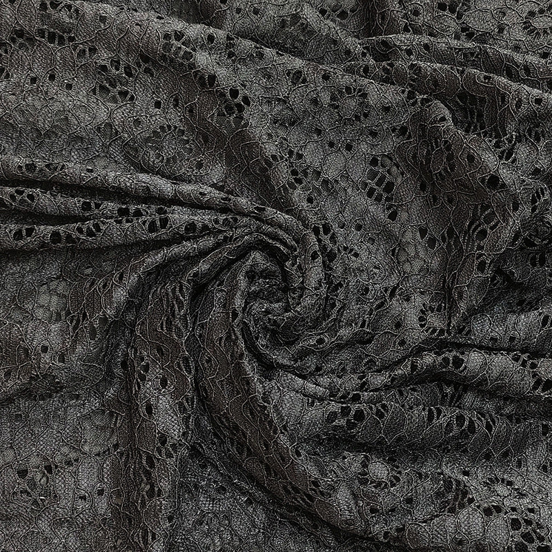 Black Lace Long Sleeve Slim Fit Long Dress