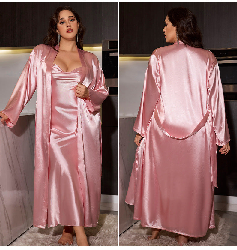 Long hanging skirt nightgown set
