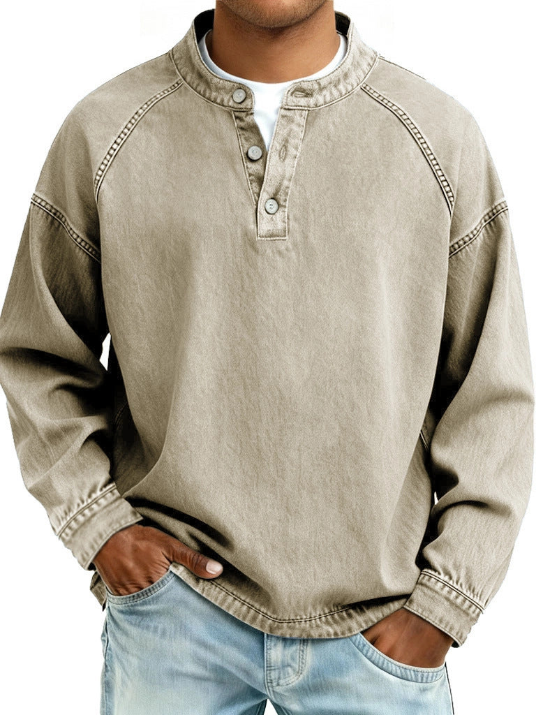 Shirt Solid Color Long Sleeve Shirt
