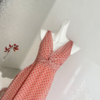 Mulberry silk polka dot twist dress