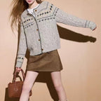 Wool sweater Fair Island cardigan jacket