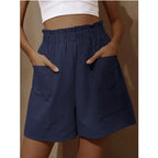 High waist casual shorts