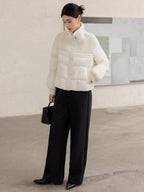 Cashmere stand-up collar winter coat