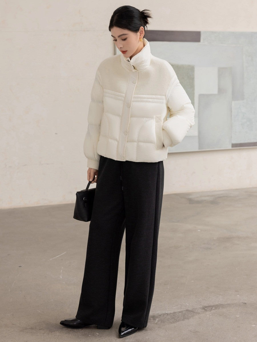 Cashmere stand-up collar winter coat