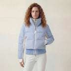 Hooded 3-in-1 short down jacket lamb wool ski jacket two-piece set