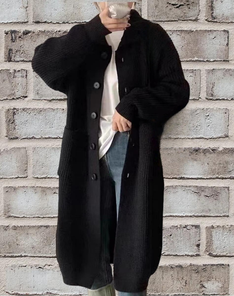 Cozy Oversized Cardigan ?¡ìC Thick Stand Collar Winter Coatigan