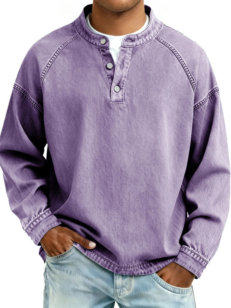Shirt Solid Color Long Sleeve Shirt