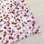 Strawberry retro French silk suspender long dress double-layer mulberry silk dress