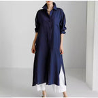 Bottom shirt cardigan long dress